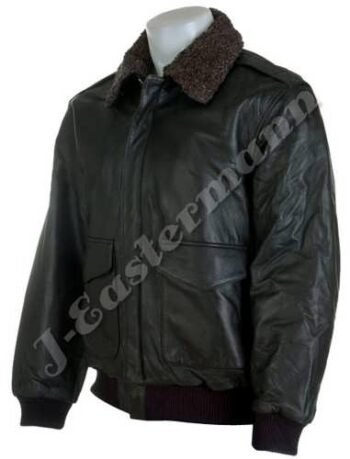 Men's Textured Lamb Leather Bomber Jacket JEI-7319