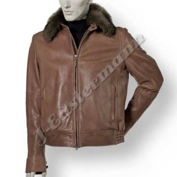 Mens Antique Leather Jacket JEI 7329