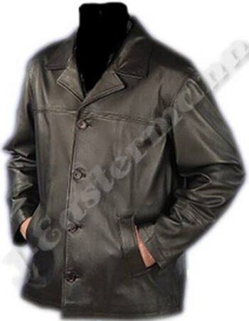 Men's Lambskin Leather Big & Tall Leather Coat JEI-7450