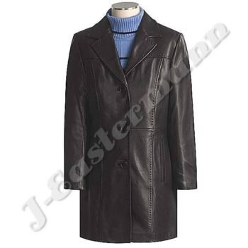 Ladies Lambskin Leather Coat JEI-7466