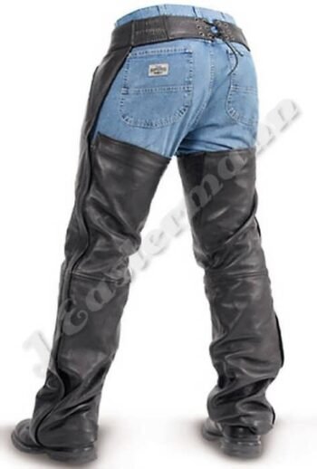 Unisex Leather Motorbike Chap JEI-7479