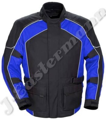 Mens 3/4 Length Cordura Motorbike Jacket JEI-7573