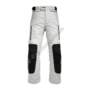 Mens White Cordura Motorbike Pant JEI-7619
