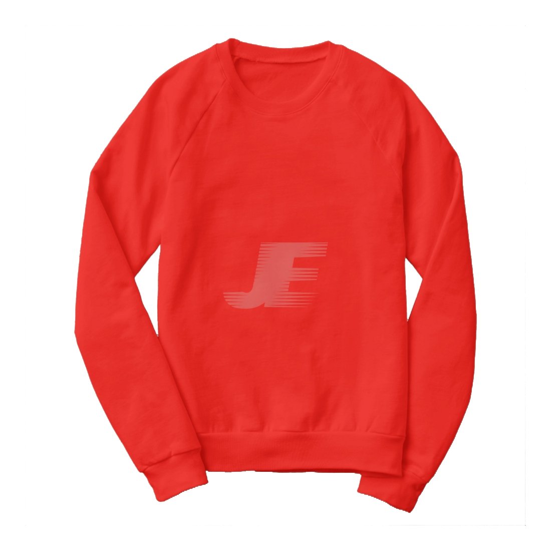 Men's Heavyweight Red Cotton Fleece Sweatshirt