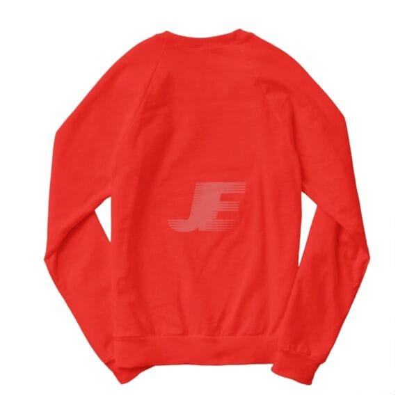Men's Heavyweight Red Cotton Fleece Sweatshirt