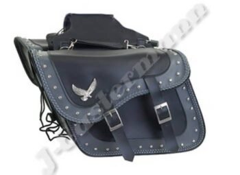 Leather Motorcycle Saddle Bag JEI-7894