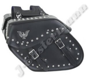 Leather Motorcycle Saddle Bag JEI-7898