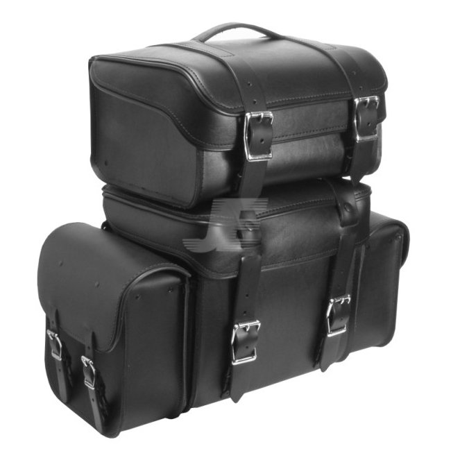 Split Leather Travel Bag Set