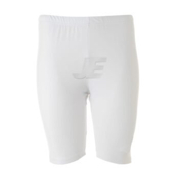 Mens Sports Base Layers White Long Length Compression Shorts