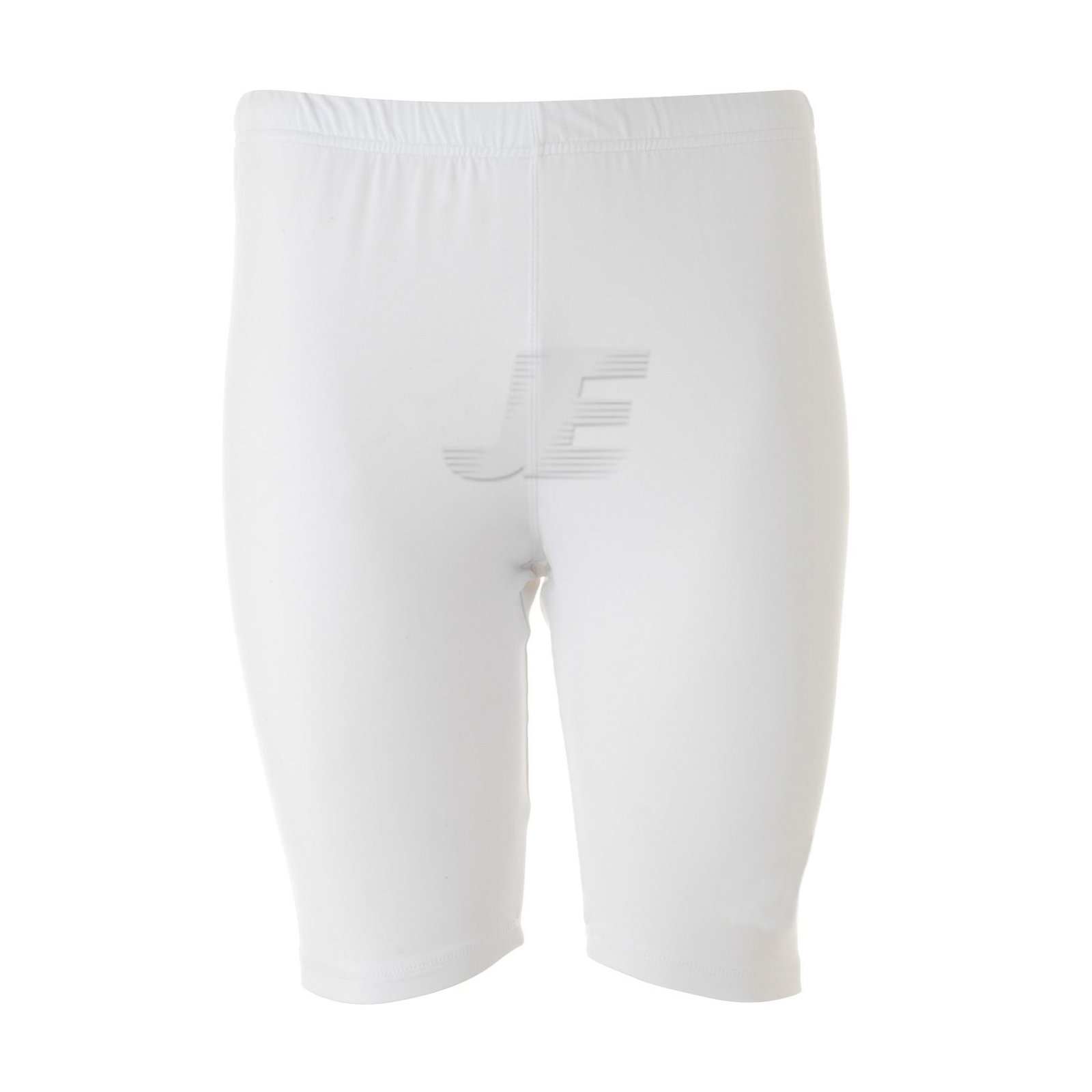 Mens Sports Base Layers White Long Length Compression Shorts