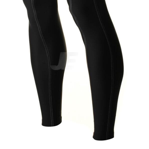 Mens Gym Training Wear Black Multi Panel Compression Pant