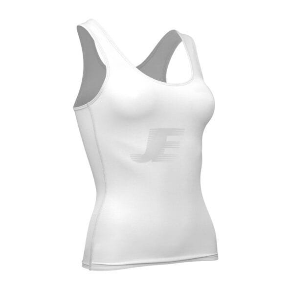 Women White Gym Tank Top Yoga Workout Wear