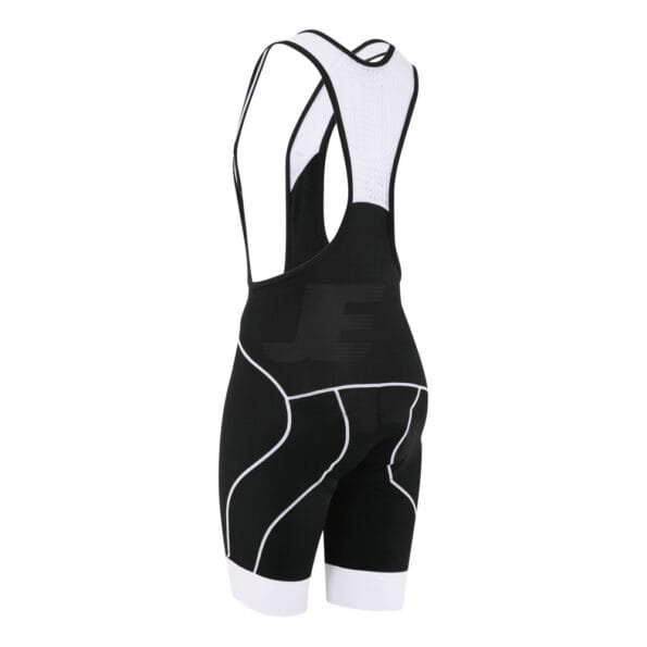 Personalized Black & White Multi Panel Padded Cycling Bib Shorts