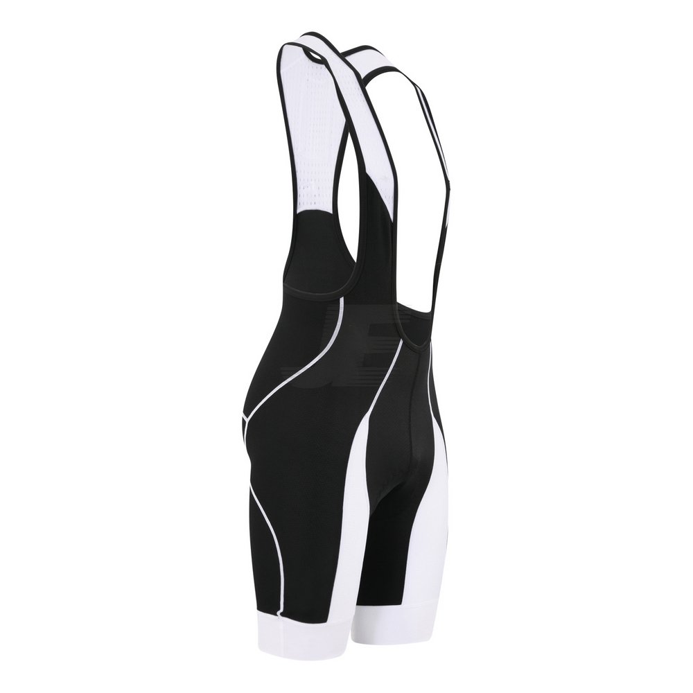 Personalized Black & White Multi Panel Padded Cycling Bib Shorts