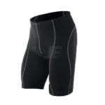 Mens Contrast Stitching Professional Black Cycling Shorts