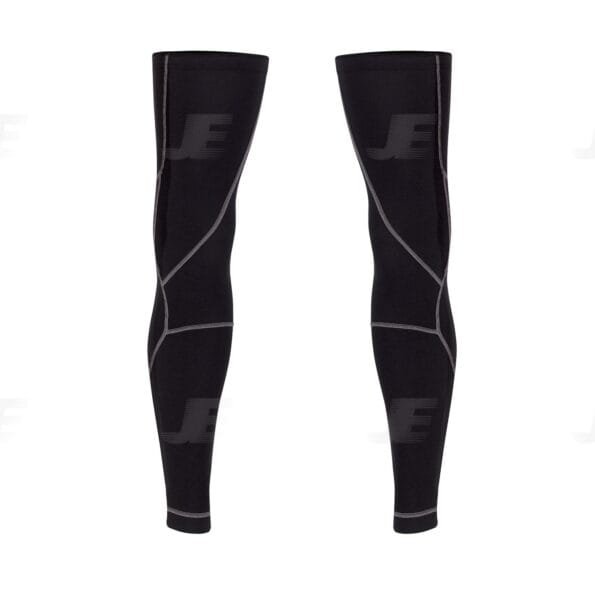 Black Multi Panels Winter Cycling Leg Warmers