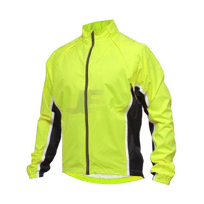 Reflective Zip Removable Sleeves Hi Vis Waterproof Rain Jacket