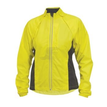 Mens Reflective Zip Removable Sleeves Waterproof Rain Jacket