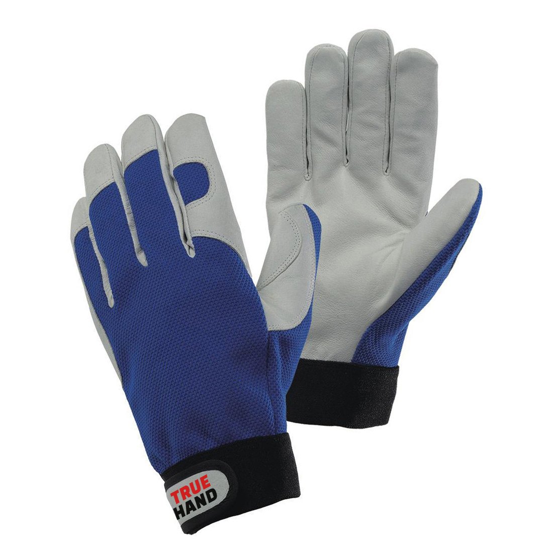 Blue Mechanics Work Goat Leather Assembly Gloves