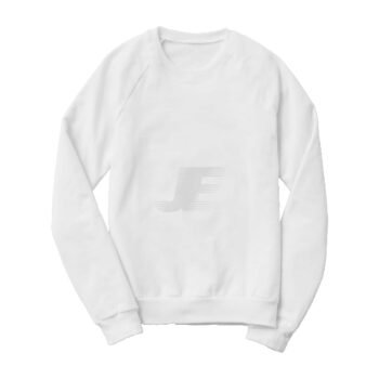 Blank Women Raglan Sleeve White Sweatshirt