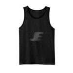 Men’s Heather Grey Tank Top With Black Piping