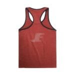 Men’s Gym Wear Contrast Piping Black Racerback Tank Top