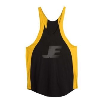 Men's Bodybuilding Polyester Birdseye Mesh Stringer Tank Top