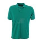 Mens Navy Blue Two Button Short Sleeve Basic Polo Shirt
