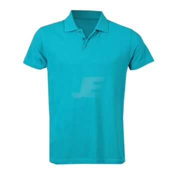 Mens Plain Short Sleeve 3 Button Polo Shirt