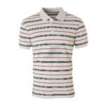 Mens Short Sleeve Line Stripes Rugby Polo Shirt