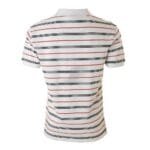 Mens Short Sleeve Line Stripes Rugby Polo Shirt