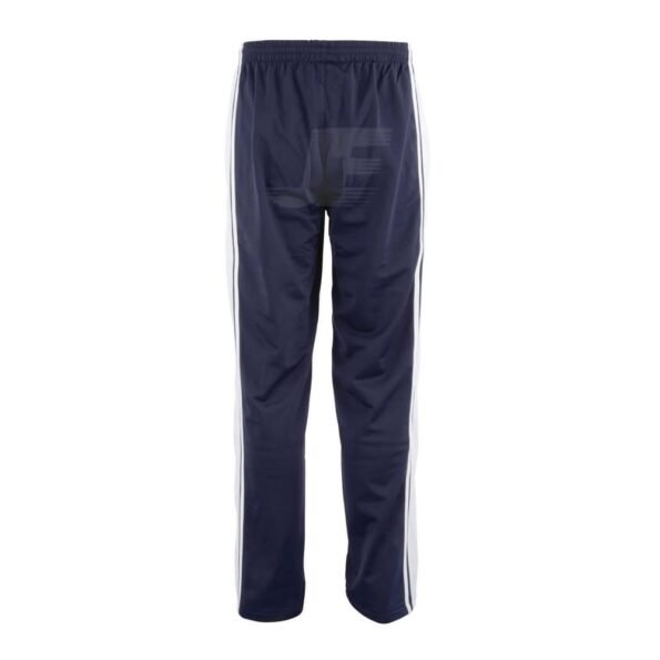 Gym Wear Navy Tricot Training Trousers White Contrast Stripes