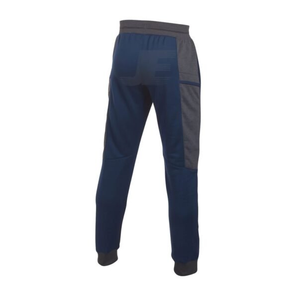 Mens 100% Polyester Quick Dry Navy Interlock Gym Trousers