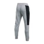 Mens 100% Polyester Quick Dry Grey Interlock Gym Trousers