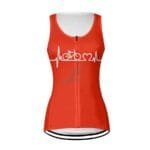 Women Customized Sublimation Printed Sleeveless Cycling Jersey