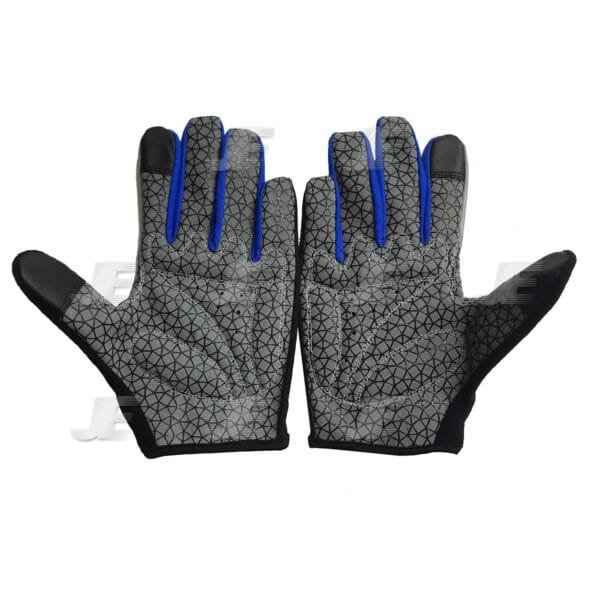 Synthetic Leather Full Finger Reflector Summer Cycling Gloves