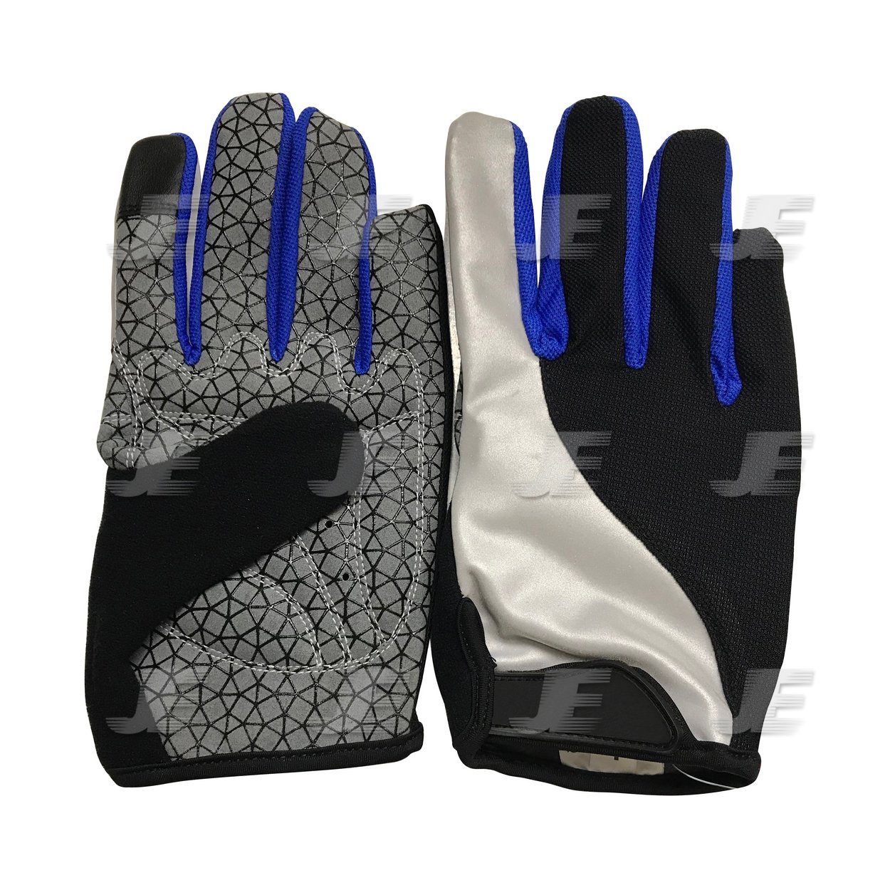 Synthetic Leather Full Finger Reflector Summer Cycling Gloves