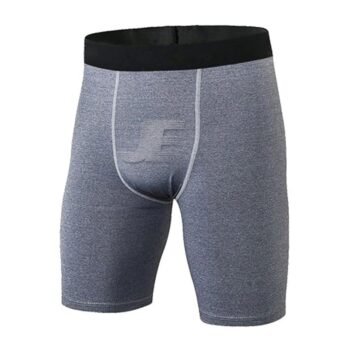 Mens Base Layers Heather Grey Compression Boxers Shorts