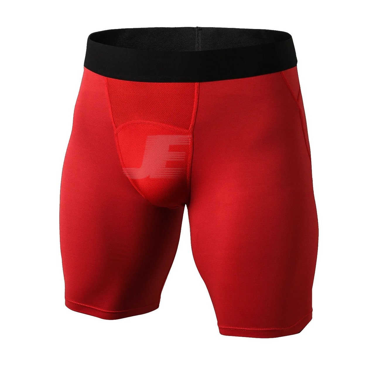 Mens Breathable Base Layers Red Compression Shorts