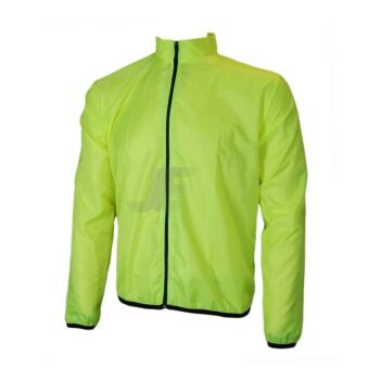 Yellow Fluorescent Hi Vis Ripstop Rain Jacket