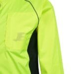 Lined High Visibility Fluorescent Waterproof Rain Jacket