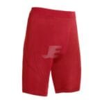 Mens Gym Workout Red Base Layers Long Compression Shorts
