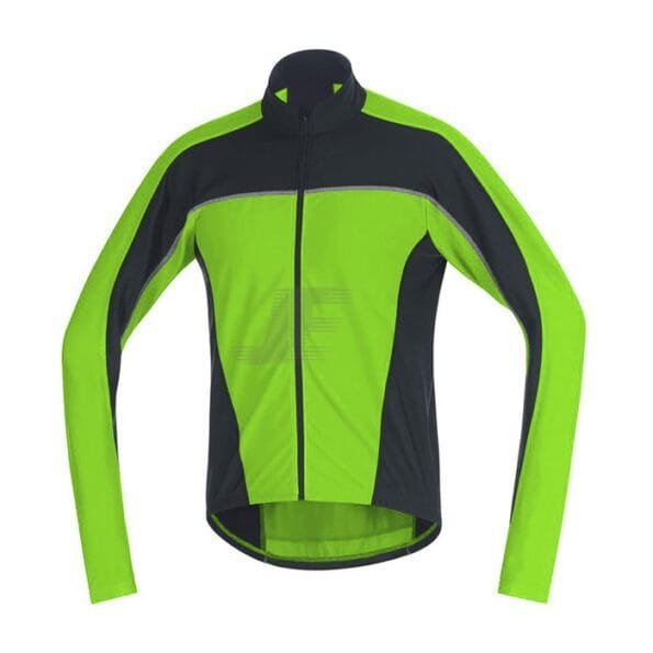 Winter Green Fluorescent Hi Vis Softshell Cycling Jacket