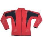 Black & White Chest Pocket Softshell Winter Cycle Jacket