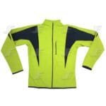 Black & White Chest Pocket Softshell Winter Cycle Jacket