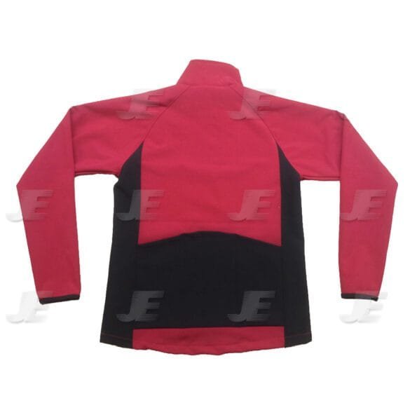 Mens Winter Cycling Wear Red & Black Softshell Jacket