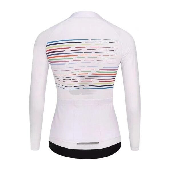 Women Custom Sublimation Printed Long Sleeve Cycling Jersey