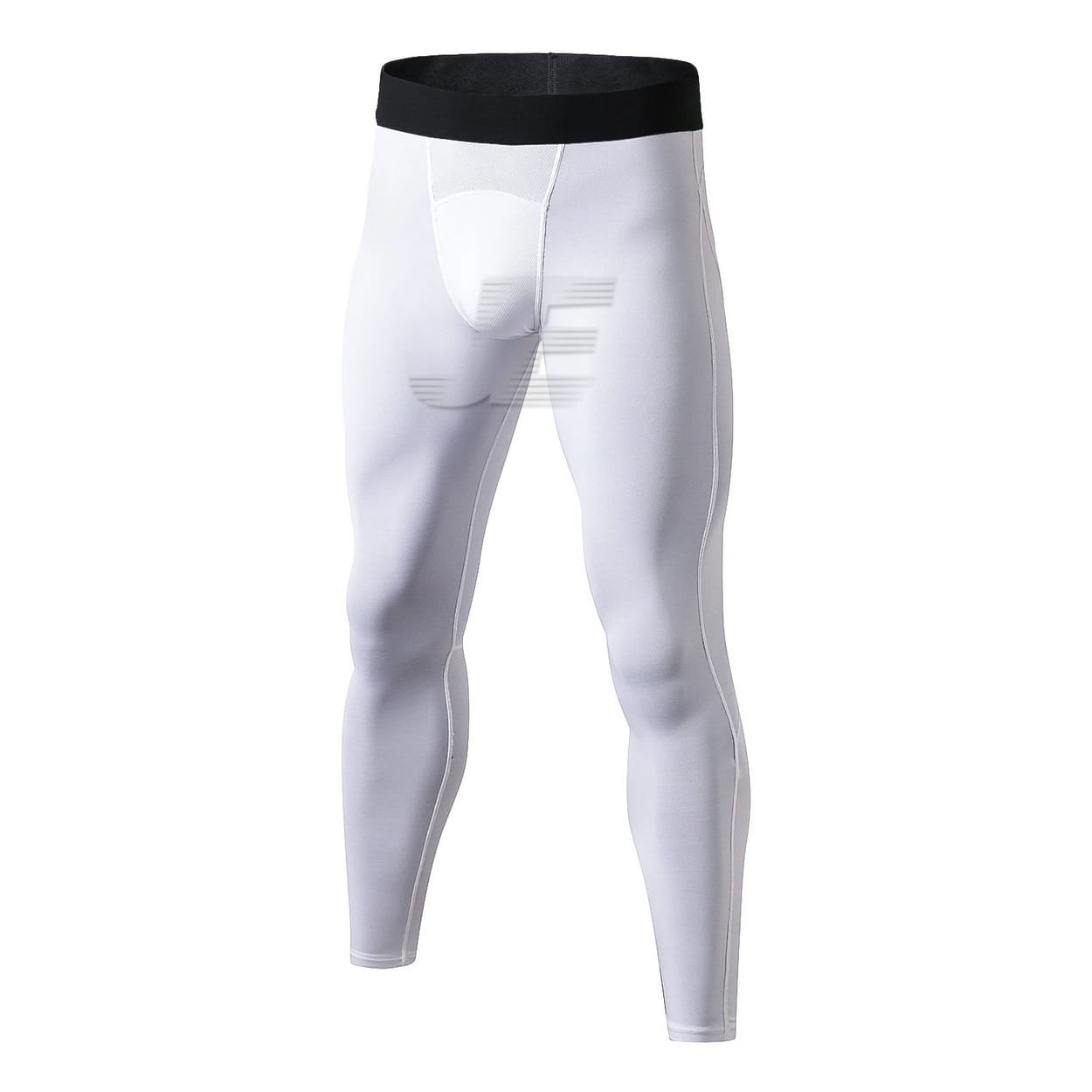 Mens Front Mesh Breathable Gym Workout Compression Leggings