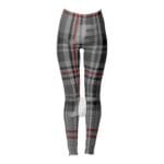 Women Checkered Design Sublimation Printed Yoga Workout Leggings