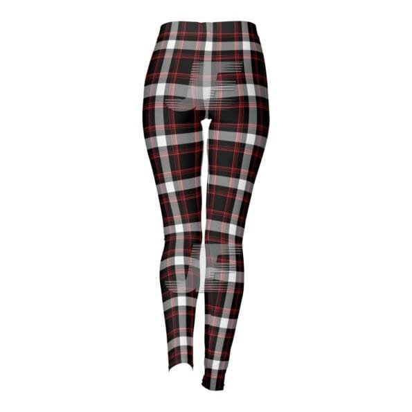 Women Checkered Design Sublimation Printed Yoga Workout Leggings